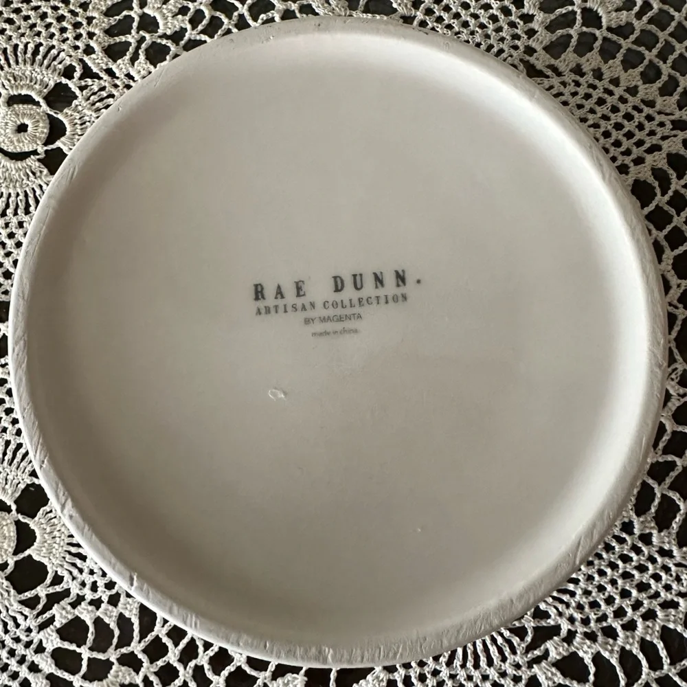 Rae Dunn Magenta Ceramic Dog “SLURP” Bowl
